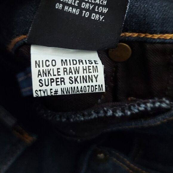Hudson Nico Midrise Ankle Super Skinny Jeans Size 27 - Picture 7 of 10